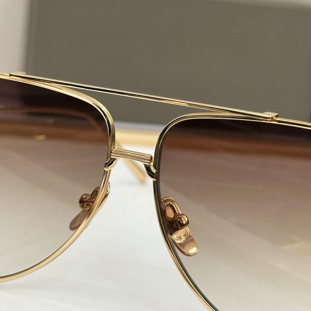 Occhiali da sole ovali in metallo da donna per uomo, alla moda