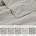 palassio Beige Cotton Quilt King Size Bedding Sets with Pillow Shams,White Lightweight Soft Bedspread Coverlet, Tan Cream Quilted Comforter Bed Cover for All Season, 3 Pieces, 106x96 inches