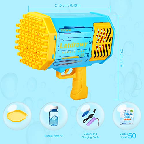 Bubble Machine For Kids - Bubble Gun Boys Toys For Ages 8-10, Bubbles Blower For Toddlers 1-3, Blue Bubble Maker Gifts For Birthday,Easter,Halloween,Christmas #TOP4