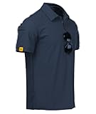 ZITY Mens Polo Shirt Short Sleeve Sports Tactical T-Shirt Athletic Golf Polos Daily Casual Stylish Collared Shirts for Men