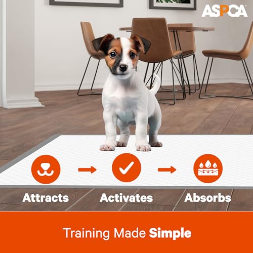 ASPCA - Scented Puppy Pads | Extra Absorbent Dog Training Pads for Cats & Dogs | Leak-Proof Layers | Odor Control & Quick-Dry | Non-Slip & Tear-Resistant | Travel Friendly | Pack of 100 | Size 22\"x22\' - Thumbnail 3
