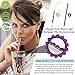 Ayana Wellness Gem Water Straws – Elevate Your Hydration with Healing Crystals & Stones – Set of 2 BPA-Free Straws with Rose Quartz and Amethyst Gemstones – Spiritual and Meditation Accessories