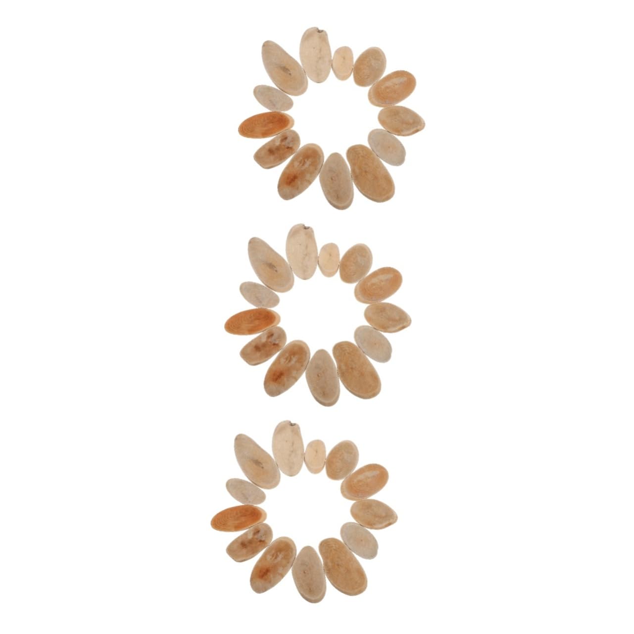 Zerodeko 3sätze Naturholzscheiben Für Hochzeitsvase Und Tischdeko Rustikale Holzornamente Für DIY Teilig Für Hochzeiten Und Festlichkeiten