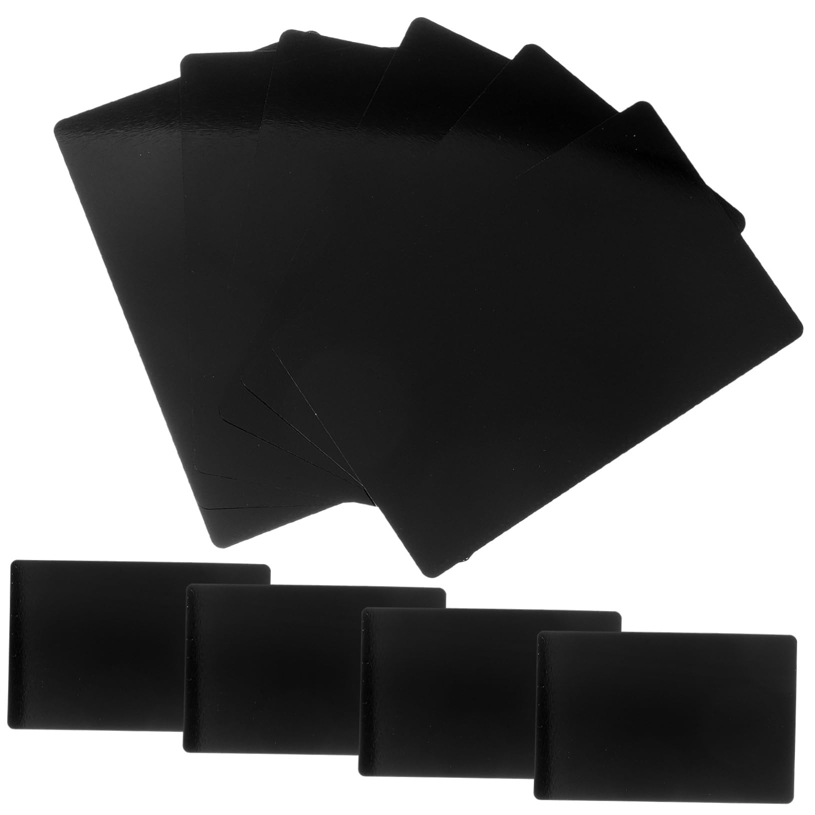 Housoutil 10 Ensembles Cartes De Visite Métalliques Vides Pour Gravure Plaques Et Étiquettes 10 Pièces * 10