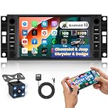 Hikity Autoradio 2 Din Stereo Auto Android per Jeep Wrangler Patriot Dodge RAM Autoradio 7 Pollici Bluetooth Auto con WiFi Navigatore GPS FM, Telecamera Posteriore
