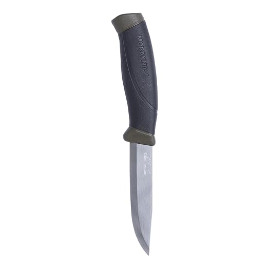 Morakniv Companion Fixed Blade Outdoor Knife with Stainless Steel Blade,