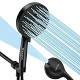 High Pressure Shower Head with Handheld, 59 inch Stainless Steel Shower Hose, 10 Functions Powerful