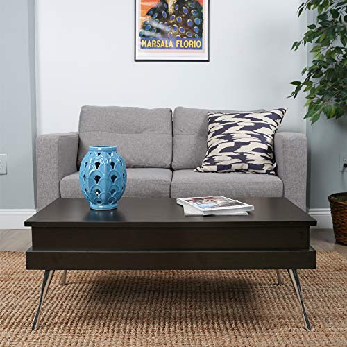 In The Mix Koryo Espresso Lift-Top Rectangular Coffee Table #TOP1