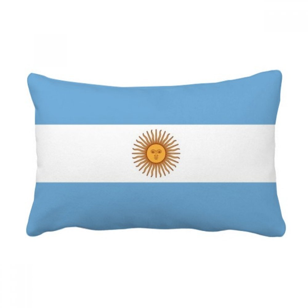 Coussin lombaire drapeau argentin 40x60 cm pour canapé
