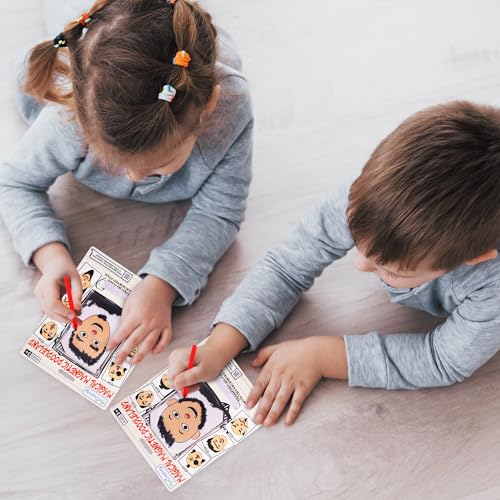 Image of ArtCreativity - Set of 2 magnetic drawing boards for kids, create different hair and beard styles, classic retro toys for kids and toddlers