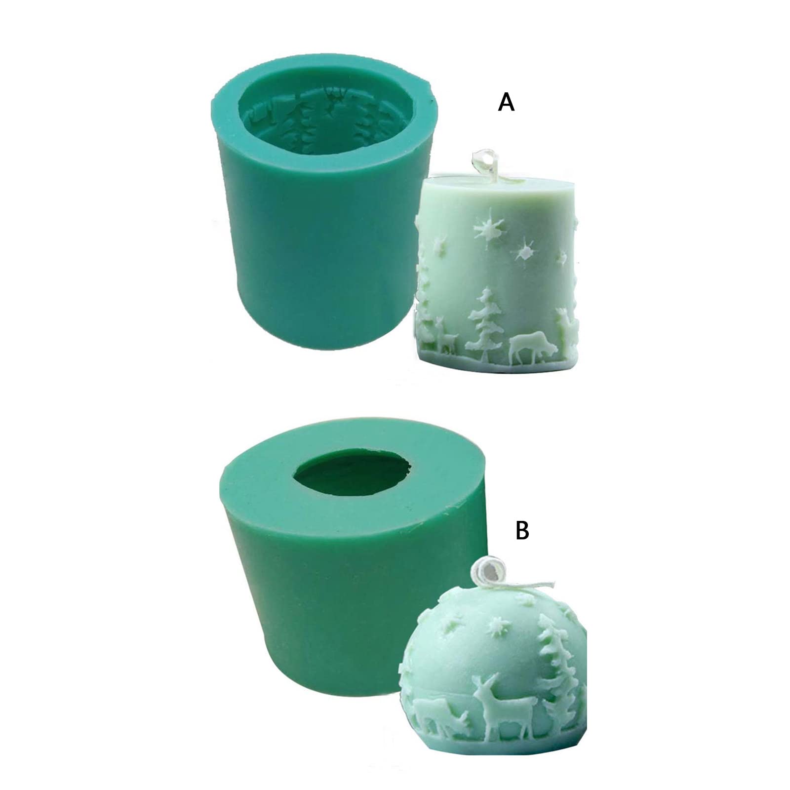 Stampi In Silicone 2 Pezzi Nano Di Natale, Stampo Candele Stampo Per Gnomo Fai Da Te, Gnomo In Stampo In Silicone, Per Realizzare Candele,Pietre Aromatiche,Cioccolato,Decorazioni Natalizie Fai-Da-Te