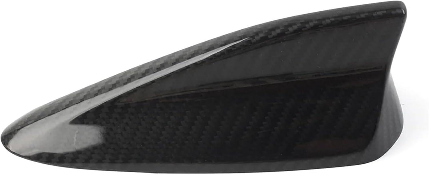 Carbon Fiber Shark Fin Cover Car Styling Sticker Compatible with Mazda 3 Axela CX-3 CX-4 CX-5 CX-8 Black