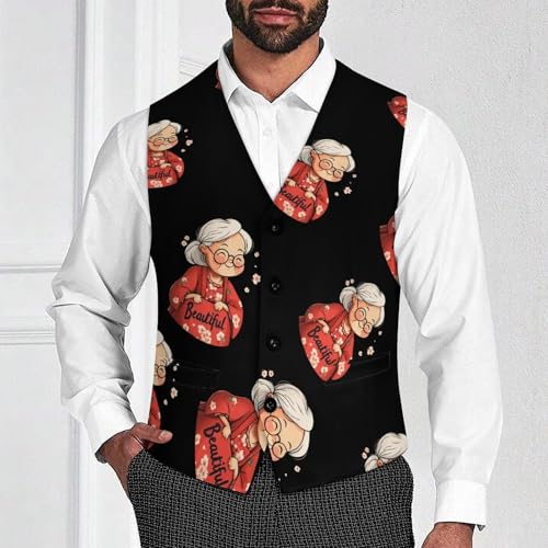 Divine Is Filthys Beautiful Drag Mens Slim Fit Suit Vest Dress Waistcoat Casual Business Vest2