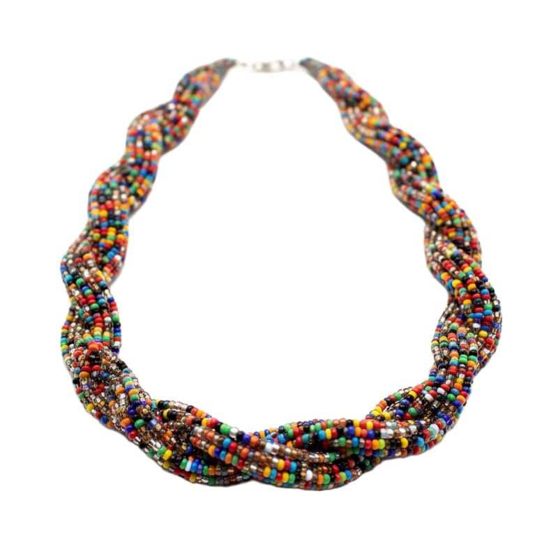 Bijou ukrainien traditionnel LKBEADS en perles de rocaille tissées main de haute qualité
