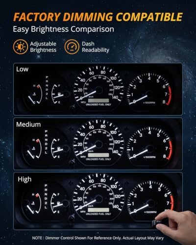 Kit de luces LED para panel Toyota Camry 1997-2001 miniatura 5