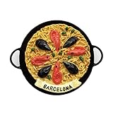 3D España Mariscos Paella Frigorífico Imán de Nevera Recuerdos Turísticos Hecho A Mano de Resina Artesanía Pegatinas Magnéticas Inicio Cocina Decoración Regalo de Viaje