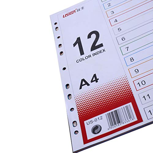 TOYANDONA 2 conjuntos de divisórias de índice de fichário A5 fichário, fichário, fichário, fichário,