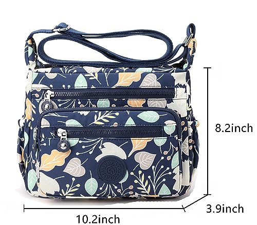 Image of Pealwel Women Shoulder Handbag Roomy Multiple Pockets Bag Ladies Crossbody Purse Tote Top Handle Satchel