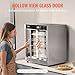VEVOR Hot Box Food Warmer, 5-Tier Concession Warmer with Water Tray, 5 Pans, Double-Door and Adjustable Shelves, Stainless Steel Food Warmer Cabinet, Ideal for Storing Pizza, Chicken, Restaurant