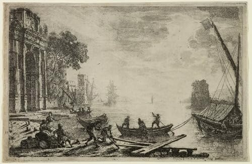 Toile le Soleil Levant Claude Lorrain paysage impression peinture huile decoration murale 60x90cm