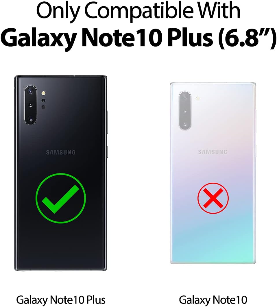 GOOSPERY Galaxy Note 10 Plus Wallet Case with Card Holder, Protective Dual Layer Bumper Phone Case (Lilac Purple)