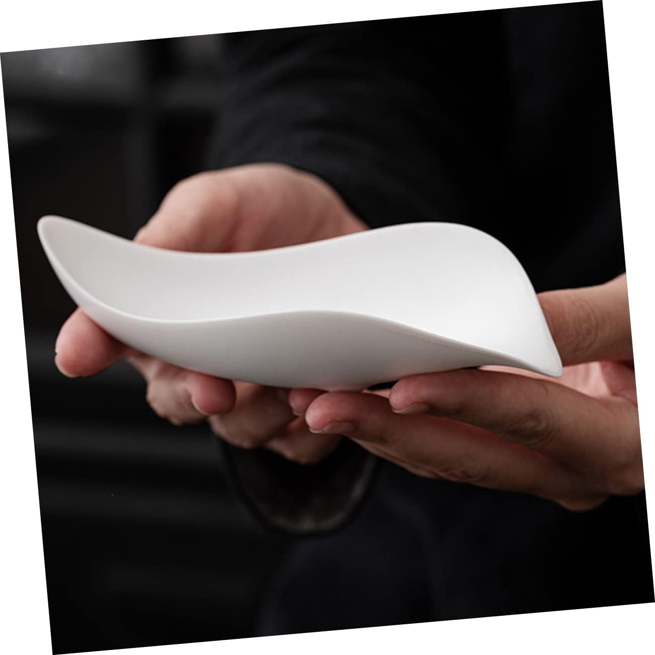 Zerodeko Ceramic Tea Scoop Non Handle Loose Tea Dispenser Shovel for Household Use Premium Food Safe Material Smooth Edges Shovel Gift