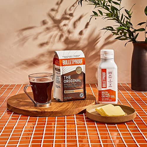 Bulletproof Ground Coffee Starter Kit, The Original Medium Roast Ground Coffee (12 Ounces), Premium 100% Brain Octane C8 Mct Oil (16 Ounces), Keto Supplements For Sustained Mental & Physical Energy #TOP2