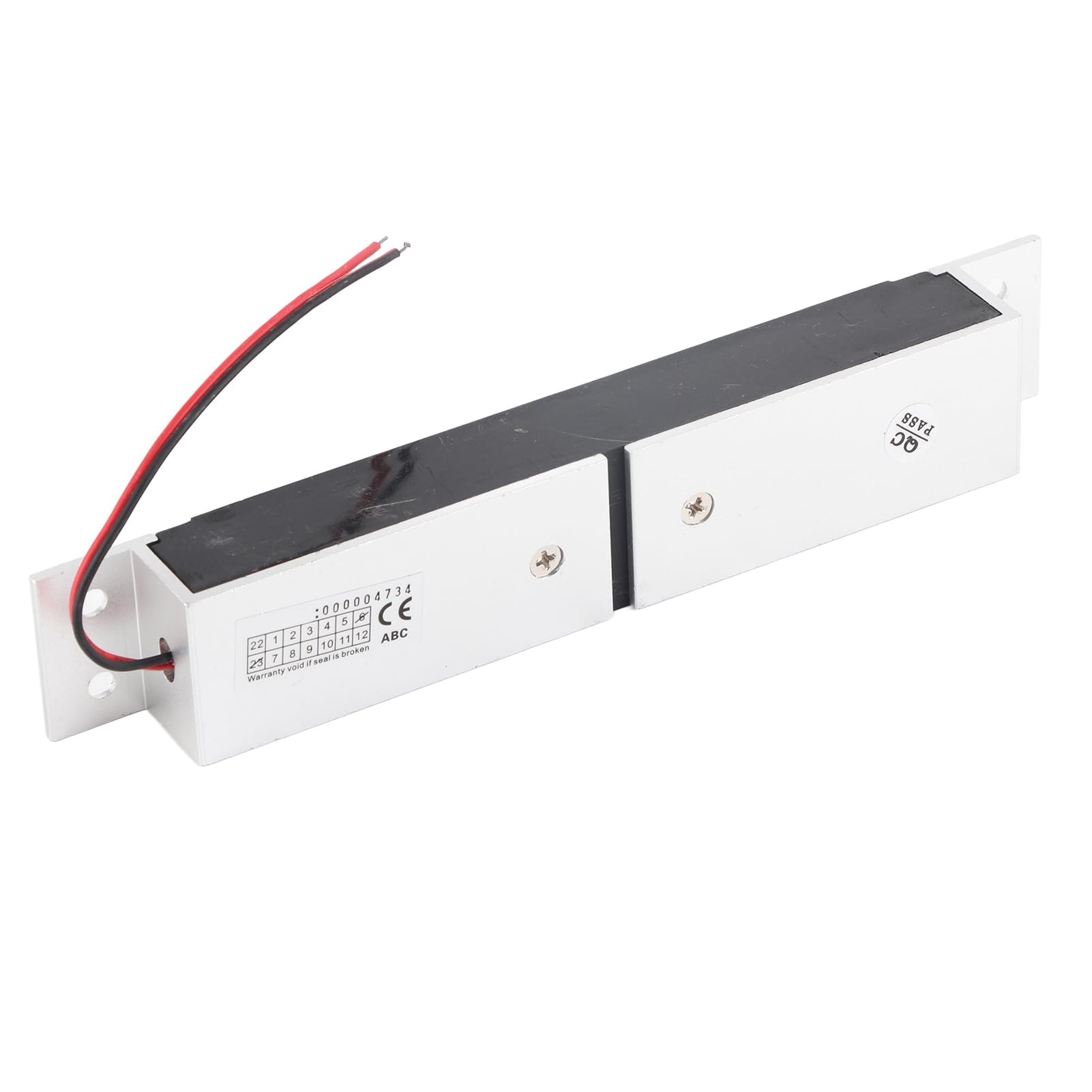 KIMISS Cerradura Magnética Eléctrica de 280 Kg, 600 Libras, CC 12 V, 280 Kg, 600 Libras, Electroimán de Retención de Fuerza Electromagnética, de Kit de Puerta en Modo NC Seguro para Control de