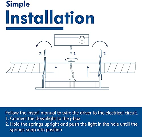 Hyperikon 4 Inch Recessed Led Slim Downlight, 9W Color Temperature Tuning, 2700K-5000K, Retrofit Dimmable Ul, Energy Star, 6 Pack #TOP5