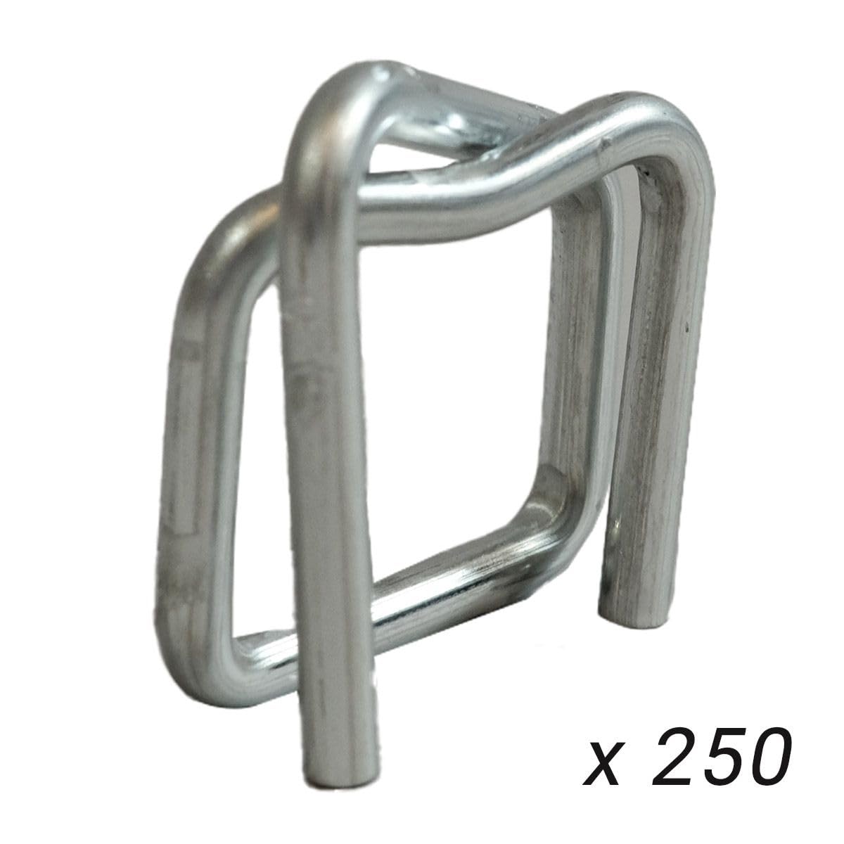 Tecplast – Lote de hebillas para flejado – Calidad PRO – Hebillas autobloqueantes de acero galvanizado