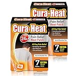 Cura-Heat Back and Shoulder Pain 7 patches, Pack of 2 (14 patches)