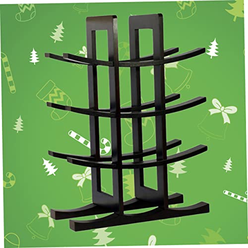 Soporte de vino de plástico negro para múltiples botellas miniatura 6