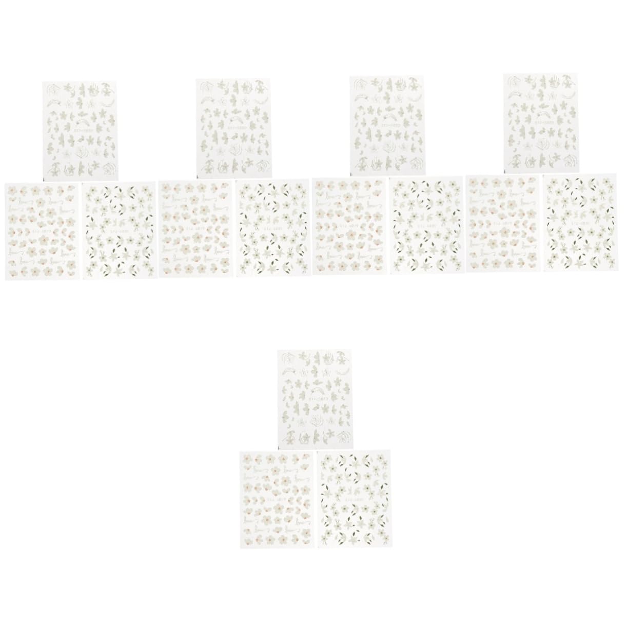 5 Set Adesivi Per Unghie Floreali Fiore Decalcomanie Per Le Nail Art Uv Decalcomanie Per Unghie Floreali Adesivi Per Decalcomanie Per Unghie Resina 3 Fogli*5