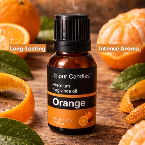 Image of Fragrance Oil | 15 ml | Aroma Oil for Home Fragrance | Best for Aromatherapy | Use in Diffusers, Candles, Air Fresheners (15ML, Orange)