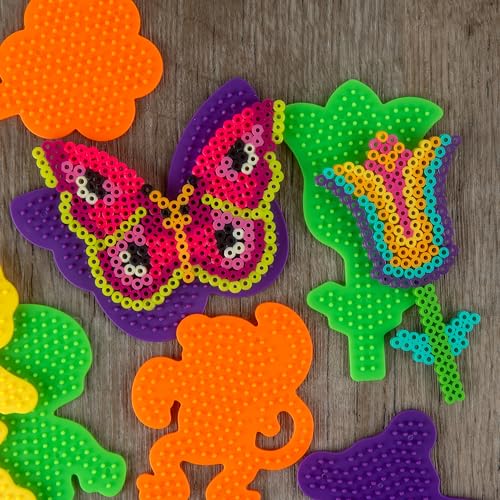Plaques Perler multicolores 7 formes garçon fille ours singe réutilisables - 6