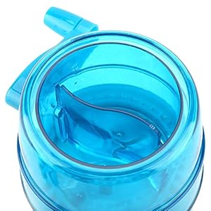 Ice Crusher, 1.1L Antislip Ice Shaver Sneeuw Kegel Crusher Blauwe Dubbele Roestvrijstalen Messen voor Keuken Coffee Shop