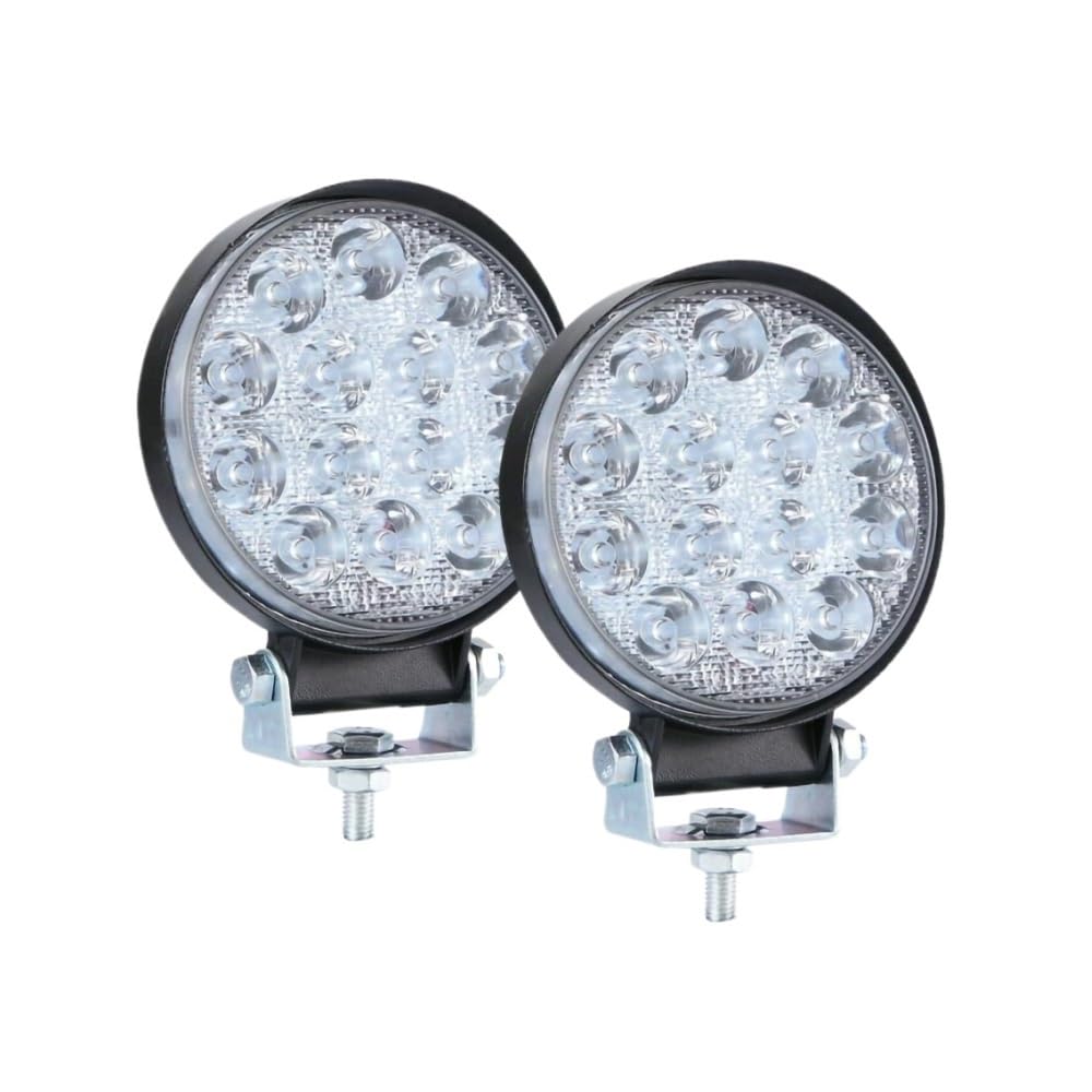 Foco de luz LED de obra redondo de 140W, lámpara de conducción for camión, Tractor, barco, SUV, UTE, 12/24V, 9000LM, 6000K, accesorios for coche, 2 uds.