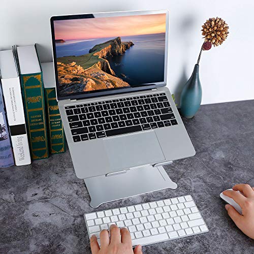 Soporte ajustable de aluminio para laptop negro miniatura 4