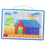 Puzzle en forme de champignon : cadeau parfait pour développer la créativité , l'apprentissage pratique et , puzzle en panneau perforé