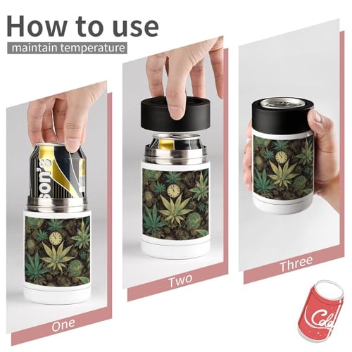 Refroidisseur de boissons original imprimé marijuana, cadeau idéal pour collocations