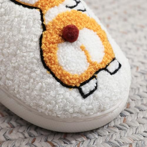 Image of Highland Cow Slippers for Women Plush Scottish Highland Cow Animal Slippers Warm Non Slip Home Indoor Slippers