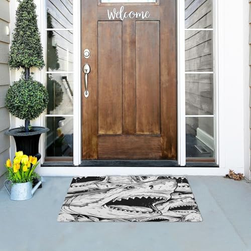 Tapis de sol requin antidérapant pour éviter les traces de pas - 3
