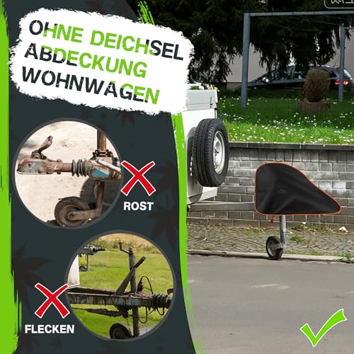Deichselabdeckung Wohnwagen,Deichselhaube Anhänger wasserdicht 95x17x65cm – Ansicht 4