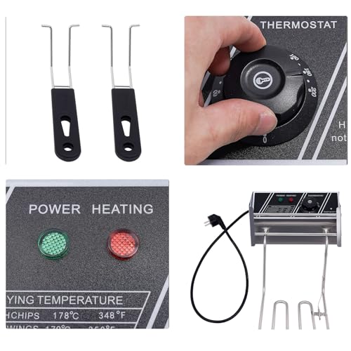 5000W Friteuse électrique professionnelle en acier inoxydable Electric Deep Fryer 12L Commercial Stainless Steel Restaurant Fry basket,Convient aux restaurants, aux snack-bars et aux hôtels – Image 5