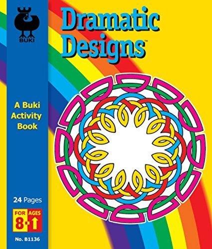 Buki Dramatic Designs Activity Book, One Color