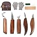 Set Intaglio Legno 10 Pezzi - Coltelli Professionali Con Pietra Affilatura - Per Principianti Ed Esperti - Foto 4