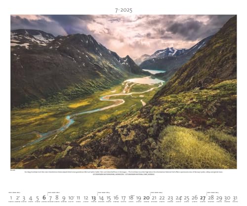 PALAZZI - Landschaft im Licht 2025 Wandkalender, 60x50cm, Posterkalender mit malerische Landschaftsfotografie, hochwertige Naturbilder, eine Reise ... int. Kalendarium: Light on the Land