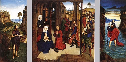 Poster La perle du Brabant Dieric Bouts 50x70cm toile sans cadre