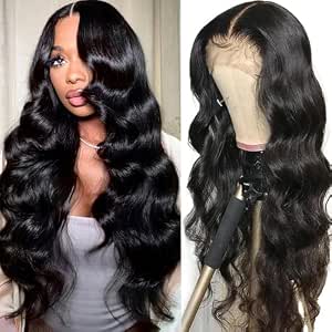 26 Inch Body Wave Human Hair Wig 13x6 Lace Front, Pre Plucked, 200 Density, HD Lace Frontal, Glueless, Tangle-Free for Women