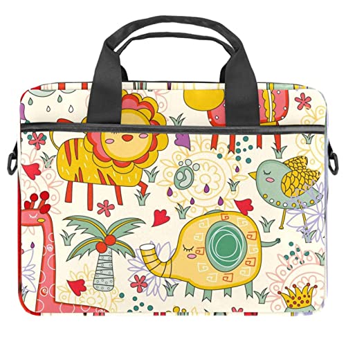 Bandolera para portátil 14 pulgadas y funda protectora de tableta con estampado multicolor